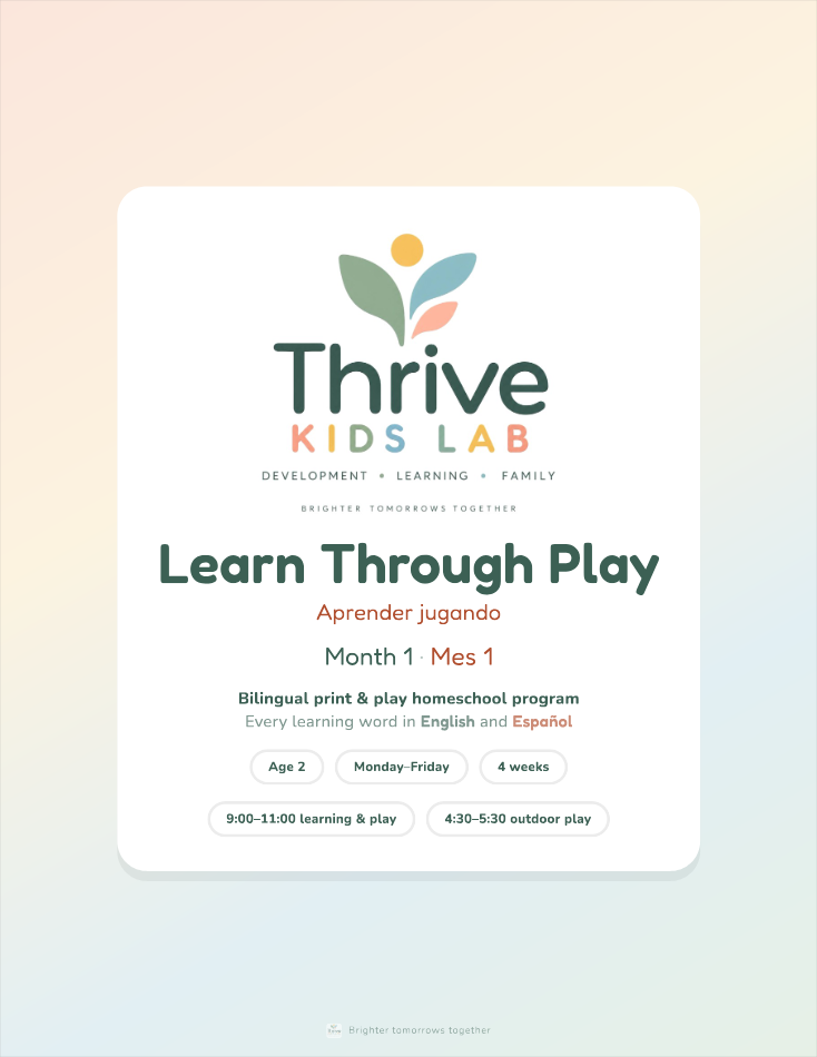 Learn Through Play · Month 1